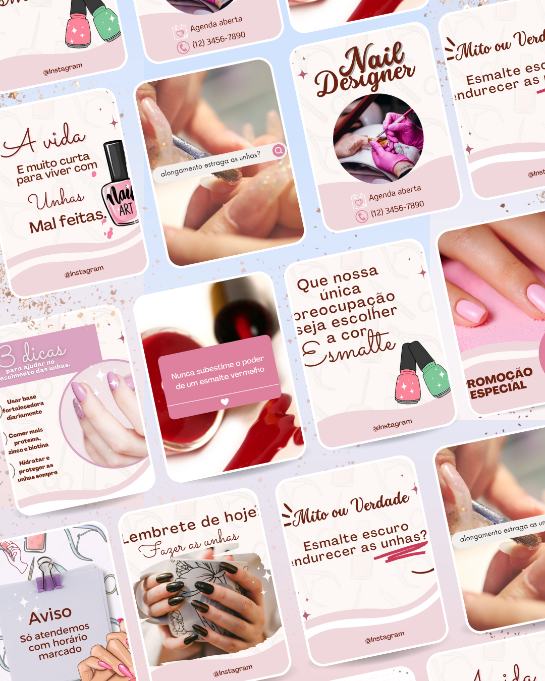 Pack Canva Nail Designer - Erica Andrade Oficial